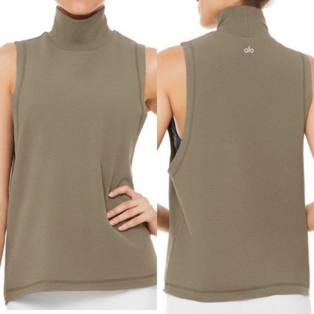 Alo Yoga Khaki Green Move Tank Top